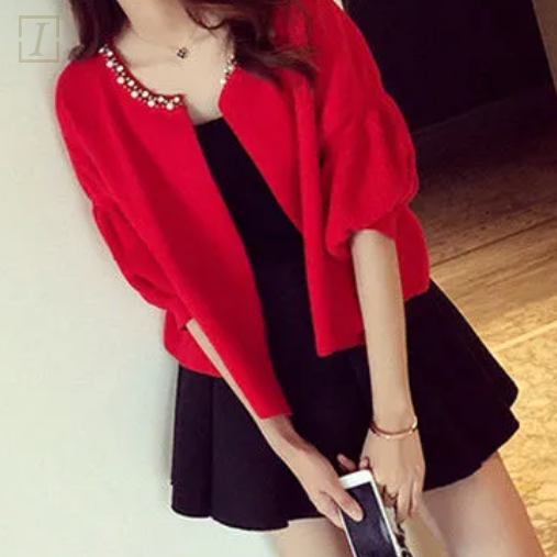 紅色/短洋裝套裝