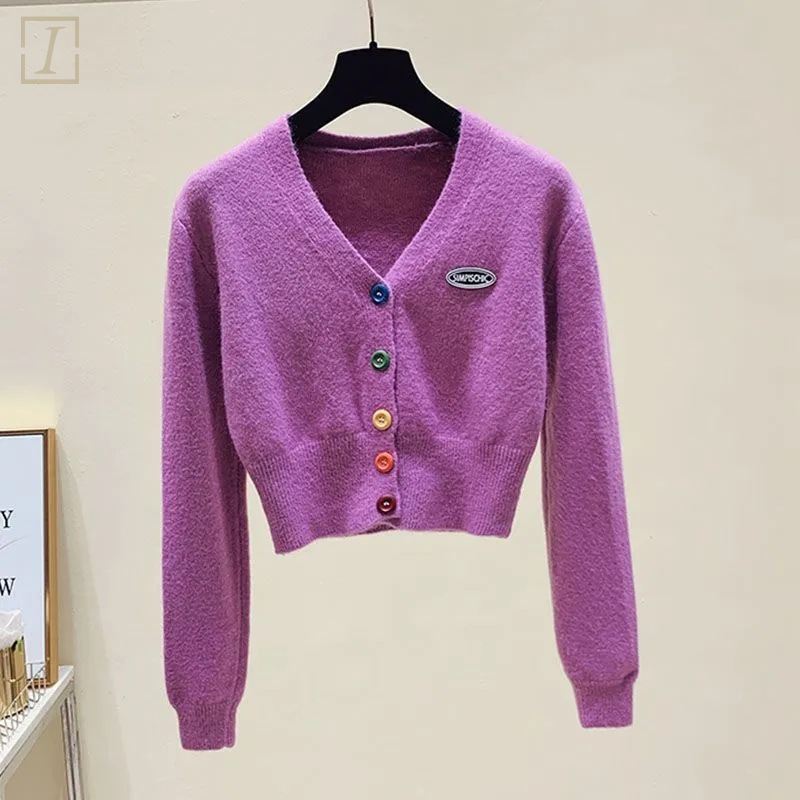 紫色毛衣/單件