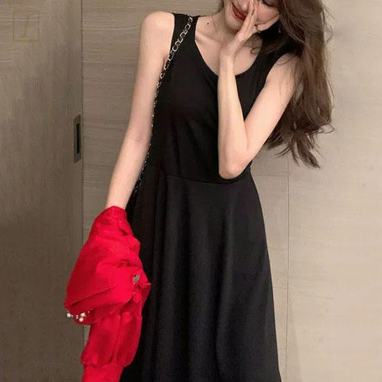 黑色/長洋裝