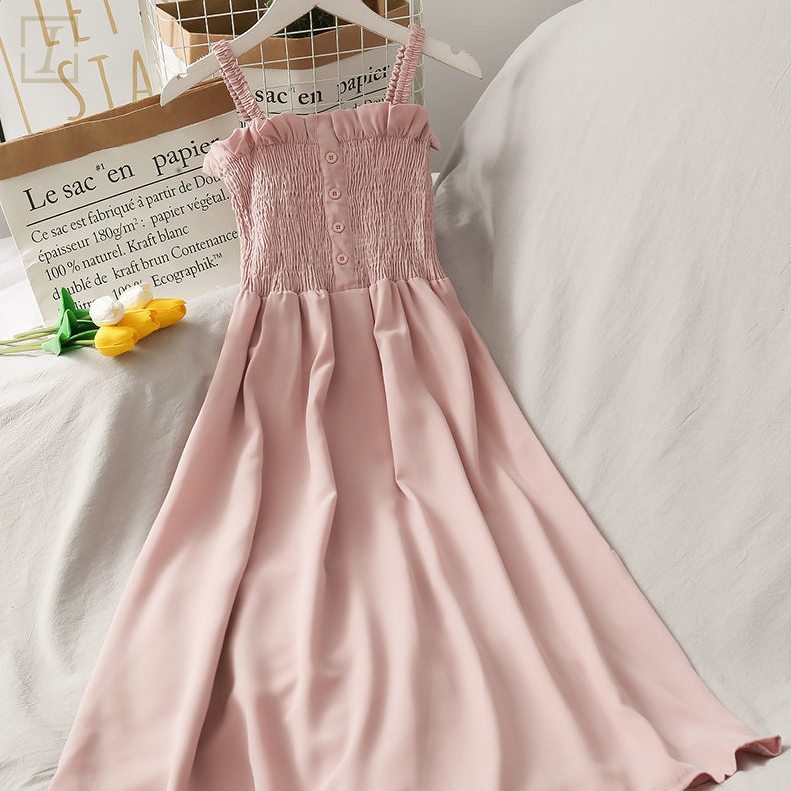 粉色洋裝