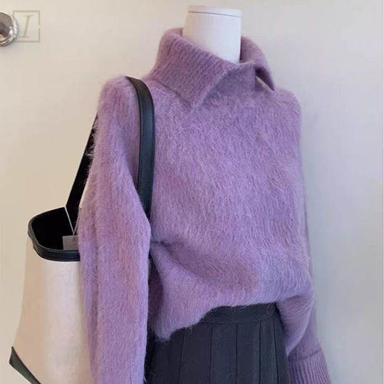 紫色/毛衣/單品