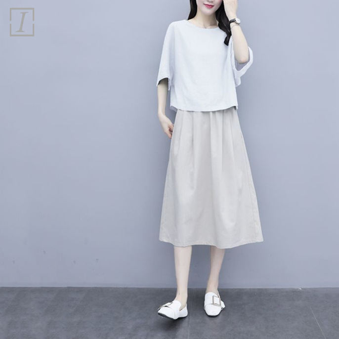 白色/襯衫+米白色/裙類